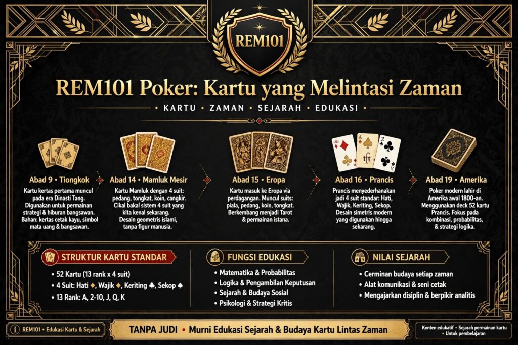 REM101 Poker: Kartu yang Melintasi Zaman