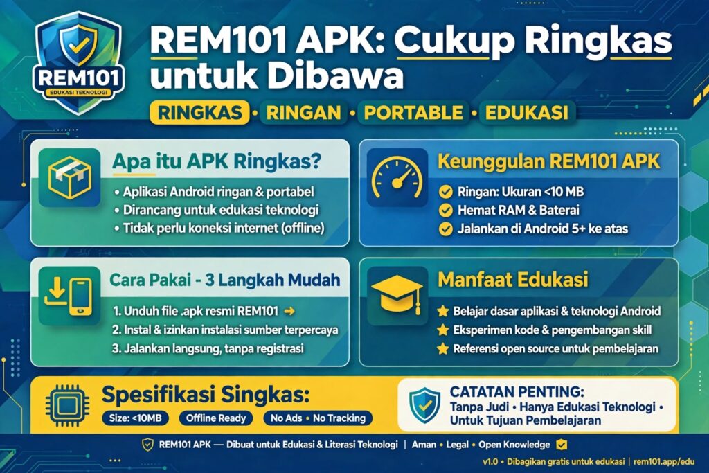 REM101 APK: Cukup Ringkas untuk Dibawa